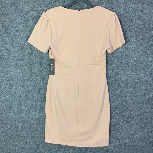 NEW Lulus Marena Blush Pink Short Sleeve Mini Dress SZ S - Picture 3 of 13